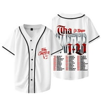 Lil Wayne Tha Carter VI Tour Merch Baseball Jacket Tee Women Men V-neck Short Sleeve T-shirts