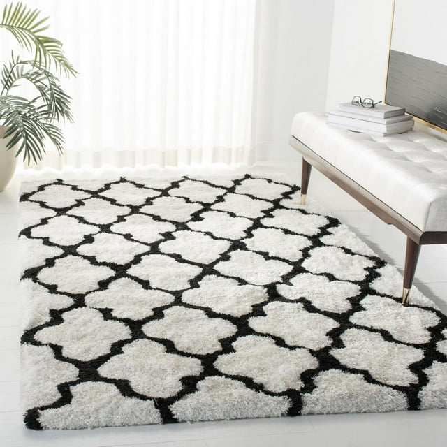 Safavieh Barcelona Anabelle Tapis Peluche Shag Géométrique