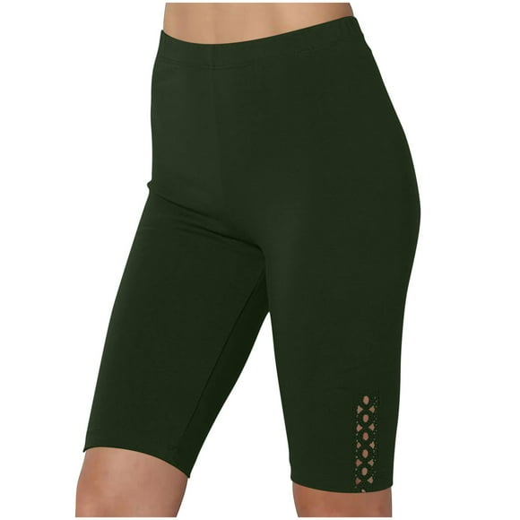 Bocqde Women's High Waist Biker Shorts Tummy Control Workout Gym Athletic Running Yoga Shorts Fashion Womens Yoga Leggings Fitness Running Gym Ladies Solid Sports Active Pants