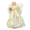 thumbnail image 4 of FVDPWYE Angel Treetop Christmas Ornament Delicate Angel Figurine Christmas Tree Topper for Bedroom Xmas Tree Tabletop Cafe Home Decor Gold, 4 of 7