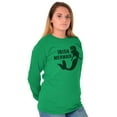 thumbnail image 4 of St Patrick's Day Irish Mermaid Women's Long Sleeve T Shirt Brisco Brands S, 4 of 6