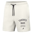 thumbnail image 2 of Men's NBA x Staple Cream Toronto Raptors Heavyweight Fleece Shorts, 2 of 3