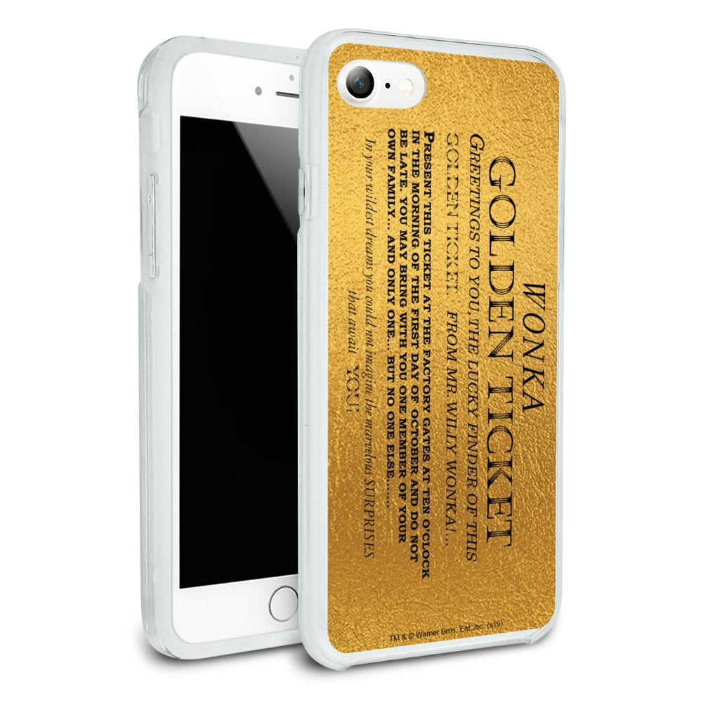 wonka bar golden ticket iphone case