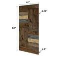 thumbnail image 3 of S Series 42in. X 84in. Multicolor Finished DIY Solid Wood Sliding Barn Door Slab, 3 of 5