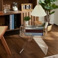thumbnail image 4 of Table d'Appoint Moderne en Acrylique Transparent – Table de Chevet Ou Table d'Extrémité Légère, Résistante aux Rayures, Transparente – Table d'Accent Minimaliste pour Salon, Chambre Ou Petits Espaces – Déco Maison, 4 of 7