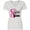 AA-White, variant on Inktastic Breast Cancer Awareness I Support My Auntie with Pink Ribbon Women's V-Neck T-Shirt