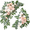 Pink, variant on JUANCHENG Artificial Wedding Sign Flower Swag with Silk and Foam Flowers for Ceremony and Reception Party Entrance Decoration Two Pack Ash Pink