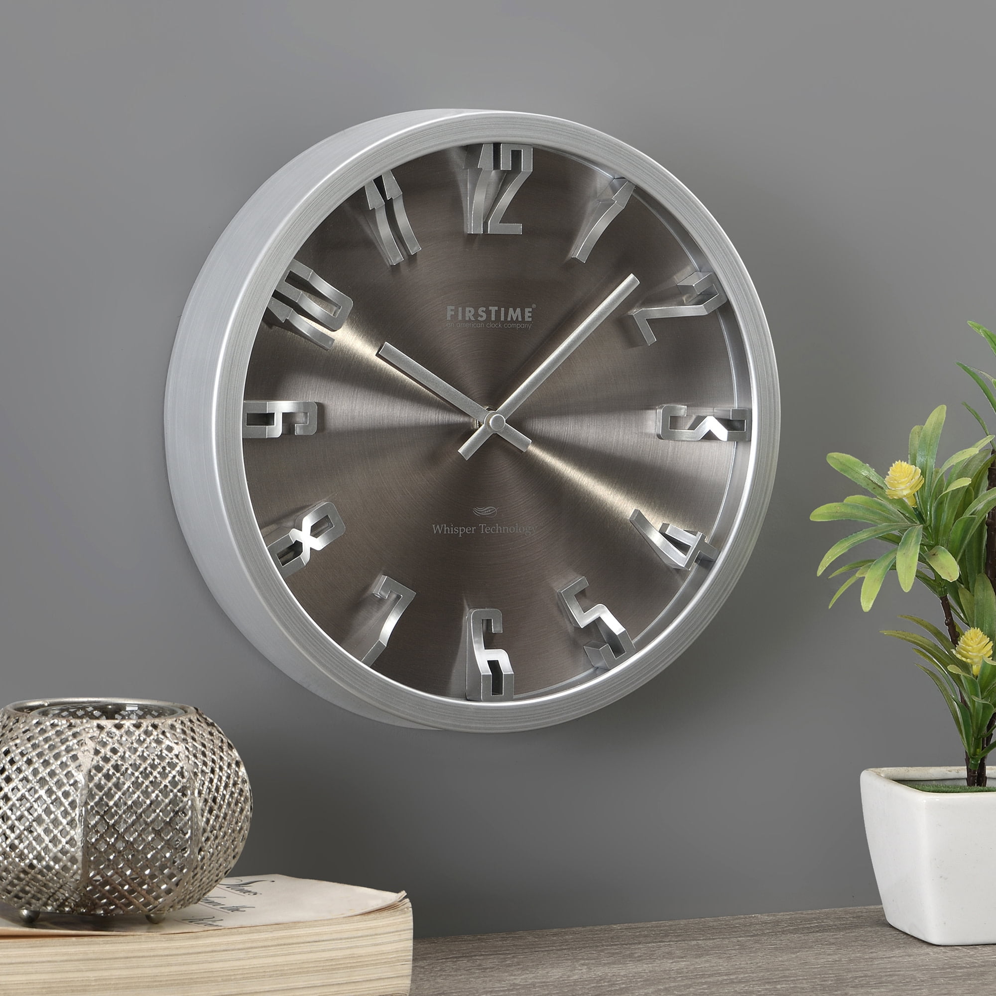 Hometime Kitchen Wall Clock Modern Home Office 30cm Arabic Numerals 