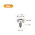 thumbnail image 2 of ST2x6x5mm Phillips Pan Head Self-tapping Screw with Washer, 100pack 304 Stainless Steel Wood Screw (Silver), 2 of 6