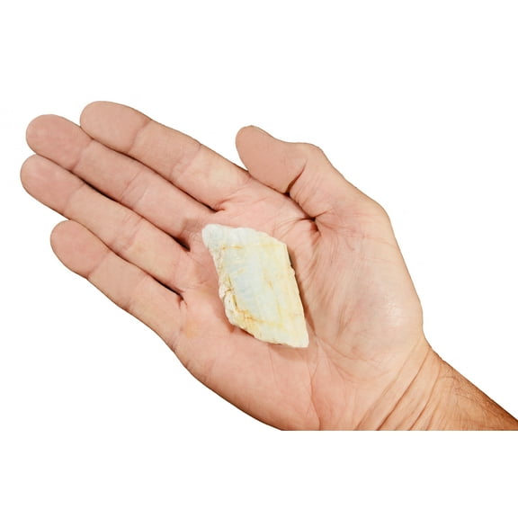 Kidz Rocks Aquamarine 2 1/4" 3-4 oz Raw Chakra Healing Crystal Rock Mineral Specimen