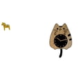 thumbnail image 1 of Escultura de gato y caballo Dalecarlian, adorno coleccionable, reloj de pared silencioso, decoración de animales para estantería, entrada, armario, co, 1 of 8
