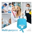 thumbnail image 7 of Salouo Sky Blue Glitter Print Adjustable Working Caps,1 Pcs Working Hats Elastic Scrub Hats Elastic Tie Back Hats Unisex Nurse Scrub Cap Nurse Hats ,One Size, 7 of 7