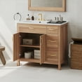 thumbnail image 5 of Harper & Bright Designs 36" Wood Bathroom Vanity Sink Combo with Drawers, Small Bathroom Storage Cabinet with Soft Close Drawers and Adjustable Shelf, 5 of 18