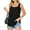 Black, variant on MOSHU Summer Womens Tank Tops U Neck Casual Flowy Sleeveless Shirts for Women