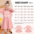 thumbnail image 6 of Actgleam Toddler Girls Long Sleeve Dress A-Line Formal Dresses for Girl,Pink,5Year, 6 of 9