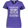 thumbnail image 3 of Inktastic Only the Best Moms Get Promoted to Grandma Women's V-Neck T-Shirt, 3 of 5