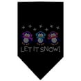 thumbnail image 4 of Christmas Pet and Dog Bandana Rhinestone, "Let It Snow Penguins", 4 of 10