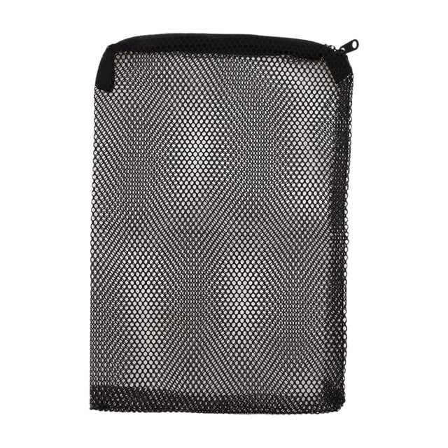 Bolsas de malla fina para filtros de acuario Unique Bargains, bolsas de malla con cremallera para filtro de carbón activado y resina, negro 11.8 x 7.8 pulgadas