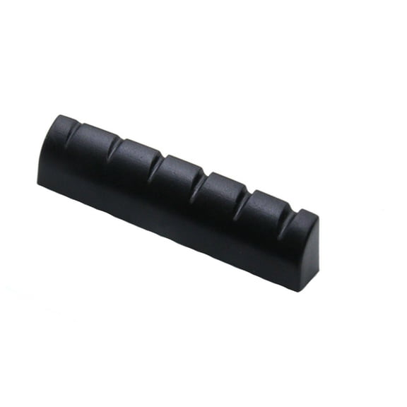 Musician Essentials Plastic Guitar Nut for Folk Acoustic Electric Guitars 43x6x8.3-7.4mm Durable Replacement Accessory Home Studio