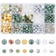 thumbnail image 1 of Kit de 460 cuentas de piedra natural, 16 cuentas espaciadoras redondas sueltas de piedras preciosas de 6 mm para hacer joyas, pulseras, collares, pendientes y manualidades., 1 of 9
