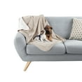 thumbnail image 6 of PETMAKER 30x40-Inch Reversible Sherpa Fleece Waterproof Dog Blanket (Tan), 6 of 8