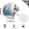 thumbnail image 4 of Coolnut Cute Christmas Snowman Placemats Set of 6 Non-Slip Heat Resistant Dining Table Place Mats Washable Kitchen PVC Weave Table Mats Home Decor Gifts, 4 of 7
