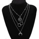 thumbnail image 4 of Collar multicapa Vintage mariposa colgante Para mujer mariposas luna estrella dije gargantilla collares bohemios De playa joyería regalo, 4 of 4