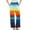 Dark Blue#2, variant on Women's Rainbow Striped Pajama Pants Fleece Elastic Waist with Pockets Flannel Lounge Sleepwear Warm Soft S-3XL