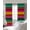 Green, variant on Mexican Style Blackout Curtains for Bedroom/Living Room, Thermal Insulated Kitchen Curtains, Colorful Mexico Stripes Ombre Red Blue Grommet Darkening Window Treatment Drapes 27.5"x39"x2