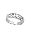 thumbnail image 4 of White Cubic Zirconia Flower Filigree Ring .925 Sterling Silver Band Jewelry Female Male Size 7, 4 of 4