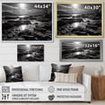 thumbnail image 4 of Designart "Monochromatic Coastal Serenity" Coastal Coral Under Water Floater Framed Canvas Wall Art, 4 of 5