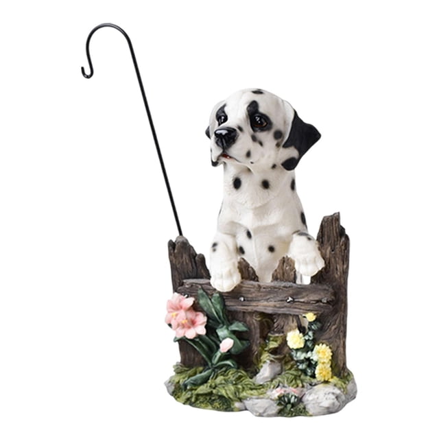 Estatua de perro, adorno de perro, resina coleccionable, decoración creativa para perros, estatuilla para exteriores, para balcón, césped, jardín, Estilo A