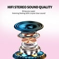 thumbnail image 4 of Pink Wireless Earbuds for Girls,Bluetooth Earbuds Hi-Fi Stereo Noise cancellation Earphones 36H Playtime Bluetooth 5.1 Headphones Touch Control Waterproof Headset with Charging Case Microphone Pink., 4 of 7