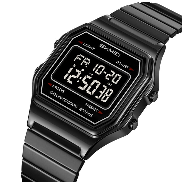 Hogar y jardín, Electrodomésticos, Reloj digital deportivo para exteriores para hombre, resistente al agua, con pantalla luminosa, ideal para senderismo, camping, correr, nadar y otros deportes.
