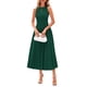 thumbnail image 1 of Vestido PRETTYGARDEN sin mangas midi línea A verde oscuro XXL, 1 of 8
