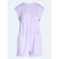 thumbnail image 5 of Scoop Women's and Women's Plus Scubaknit Crewneck Romper, Sizes XS-4X, 5 of 5