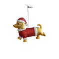 thumbnail image 2 of Mejores adornos para árbol de Navidad - Colgantes de plástico para decoración de ventanas y árboles con copos de nieve, renos y miniaturas festivas, 2 of 6