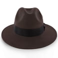 thumbnail image 4 of Empire - Walrus Hats Grey Wool Felt Fedora Hat - H7001, 4 of 6