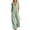 Green, variant on Cmfcve One Piece Jumpsuit for Women Cotton Blend Short Sleeve Zip Up Rompers Outfit Collared Wide Leg Full Length Palazzo Pants with Pockets