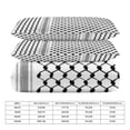 thumbnail image 2 of 3 Pcs Soft Bedding Set, Includes 1 Duvet Cover with Zipper And 2 Pillow Shams,Palestinian Hatta Kufiya Folk Pattern Twin(86"x70"), 2 of 8