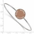 thumbnail image 2 of Sterling Silver Official Licensed Greek Sororities Sigma Delta Tau Enameled Slip-on Bangle, 2 of 5
