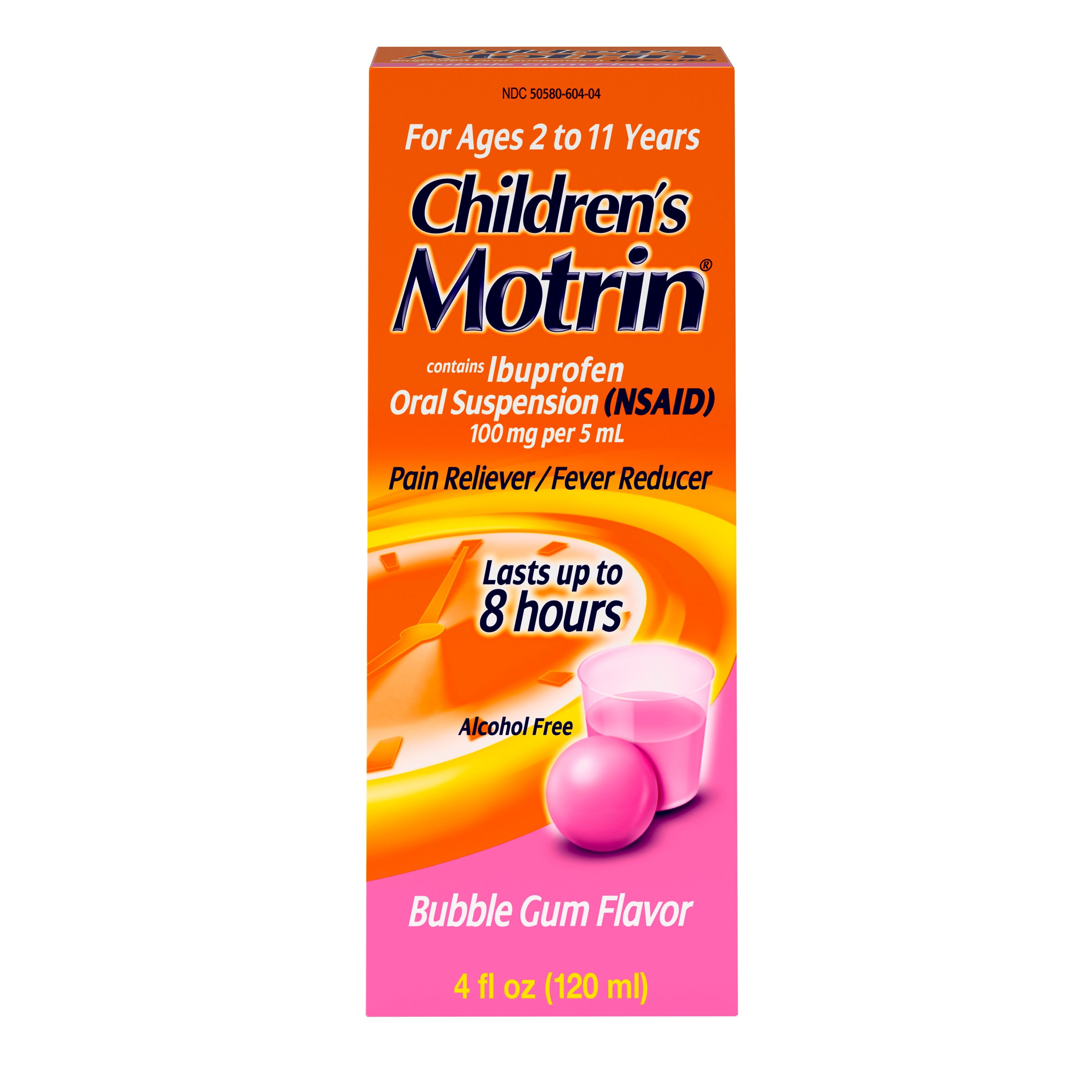 Children s MOTRIN Ibuprofen Kids Medicine Bubblegum Flavor 4 Fl Oz 