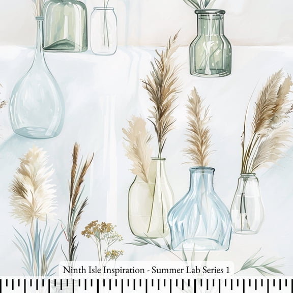 Ninth Isle Inspiration - Summer Lab Series - 100% Rayon Fabric By The Yard (Series1, HalfYard)