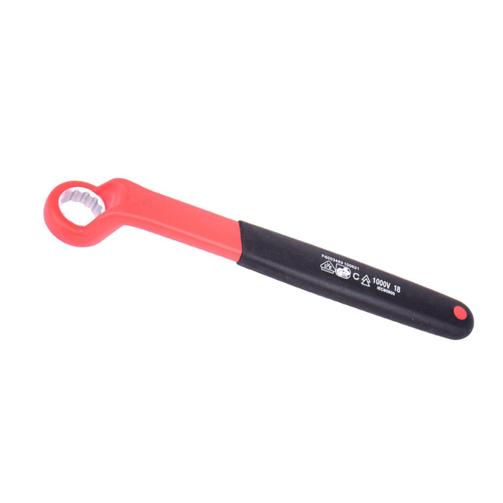 KESOTO Ratcheting Cranked Offset Box End Wrench Insulated 1000V Hand Tool Electric 14mm 