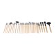 thumbnail image 3 of Juego de 32 brochas de maquillaje de nailon suave para sombras de ojos, rubor y polvos sueltos con bolsa de almacenamiento (color de registro), 3 of 14