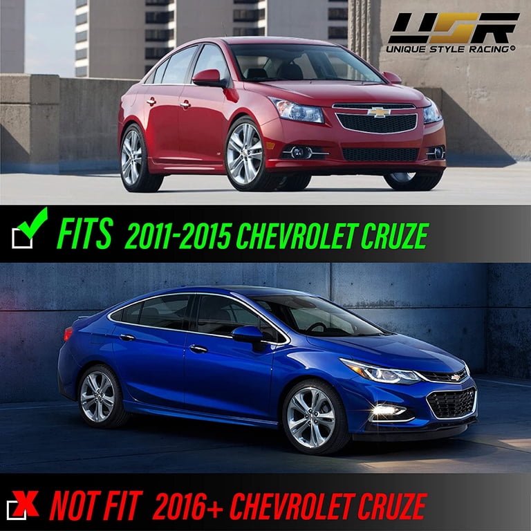 Smoked LED Side Marker Lights For 2011-2015 Chevy Cruze - White, Plug & Play