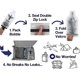 thumbnail image 2 of Upgraded 4 Pack Wine Wings Reusable Bottle Guard Travel Bag Luggage Spill Safe, 2 of 5