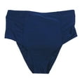 thumbnail image 3 of Costa Del Sol Navy High-Waist Tummy Control Bikini Hipster Bottom Swimwear Plus Size 3X, 3 of 5