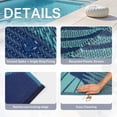 thumbnail image 3 of DEORAB Outdoor Rug 8'x10' Waterproof Reversible Patio Rug Portable Plastic Straw Outside Carprt for Beach Garden RV Camping Porch Deck Backyard, Navyblue & Jadegreen, 3 of 9