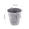 thumbnail image 2 of Miangastore Garden Wrought Iron Pail Simulation Round Iron Bucket Flower Pot Metal Flower Bucket for Home - Size S(Light Grey), 2 of 8